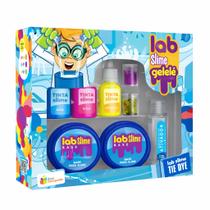 Kit Fazer Slime Gelelé Tie Dye Laboratório Infantil com Tintas Glitter e Ativador Criativo Kit Fazer Slime Gelelé Tie Dye Laboratório Infantil com Tintas Glitter e Ativador Criativo