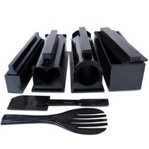 Kit Fazer Sushi Caseiro 5 Formatos Profissional 11 Peças Molde Japonês Reutilizáveis Criativos Fácil Resultado Perfeito