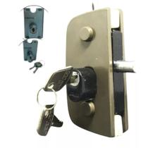 Kit Fechadura 1520 Bronze Blindex Porta De Abrir Vidro Temperado + Chave e Miolo Kit Fechadura 1520 Bronze Blindex Porta De Abrir Vidro Temperado + Chave e Miolo