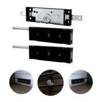 Kit Fechadura + 2 Trava Lateral Porta Enrolar Tetra Stam