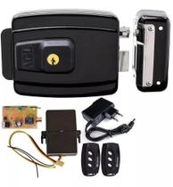 Kit Fechadura Agl Reversível + 2 Controles Remoto + Receptor