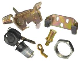 Kit Fechadura Batente Cilindro Miolo do Porta Malas Gol G1 Quadrado 1980 a 1996