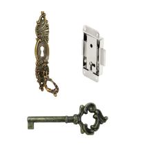 Kit Fechadura De Embutir Chave Antiga Guarda Roupa Armario Kit Fechadura De Embutir Chave Antiga Guarda Roupa Armario