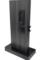 Kit Fechadura de Porta De Correr banheiro lavabo C/ 2 Puxador concha 1006s stam Kit Fechadura de Porta De Correr banheiro lavabo C/ 2 Puxador concha 1006s stam