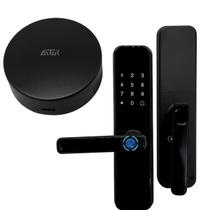 Kit Fechadura Digital Biométrica e Controle Remoto Inteligente Wi-Fi Alexa Google Kit Fechadura Digital Biométrica e Controle Remoto Inteligente Wi-Fi Alexa Google