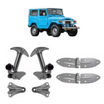 Kit Fechadura Dobradiça Capô Toyota Bandeirante 1980 A 2001 Kit Fechadura Dobradiça Capô Toyota Bandeirante 1980 A 2001