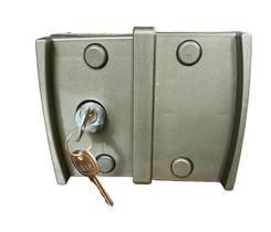 Kit Fechadura e Contra Fechadura para Porta de Vidro de Correr Vidro com Vidro Polímero Resistente em Cores Variadas