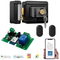 Kit Fechadura Elétrica FX 1500 com Abertura WiFi e Controles Remotos Kit Fechadura Elétrica FX 1500 com Abertura WiFi e Controles Remotos