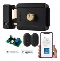 Kit Fechadura Elétrica FX 500 com Automação WiFi e 2 Controles Remotos