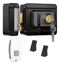 Kit Fechadura Elétrica Intelbras FX 1500 com Botoeira e 2 Controles