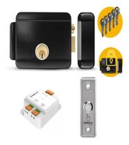 Kit Fechadura Elétrica JFL F101 com Módulo de Abertura Sem Fio Allo XR1