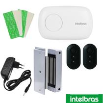 Kit Fechadura Eletroimã Abertura Controle Remoto Intelbras