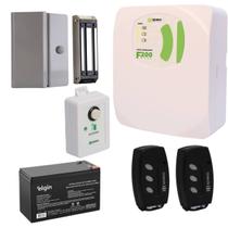 Kit Fechadura Eletroimã M150 Abertura Controle E Botão S Fio