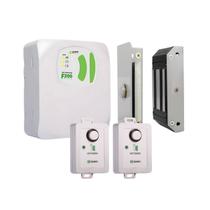 Kit Fechadura Eletroímã M60 Fonte F200 2 Botoeira Kit Fechadura Eletroímã M60 Fonte F200 2 Botoeira