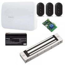 Kit Fechadura Eletroímã Universal com Automação WiFi e Energia Ininterrupta