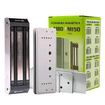 Kit Fechadura Eletromagnética M150 Com Sensor + Fonte 2A Kit Fechadura Eletromagnética M150 Com Sensor + Fonte 2A