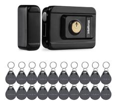 Kit Fechadura Eletrônica FX 3000 MF com 20 Chaveiros RFID e Cilindro Ajustável