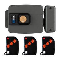 Kit Fechadura Hdl C90 + Receptor + 3 Controles + Fonte 12v