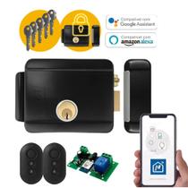 Kit Fechadura JFL F101 com Interruptor Wi-Fi e 2 Controles Remotos Intelbras