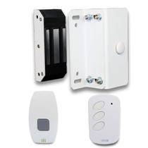 Kit Fechadura M60 Branca + Botoeira Prime Branca + 1 Controle TX Deco Digital Branco