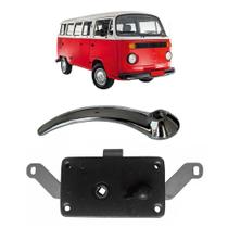 Kit Fechadura Maçaneta Cromada Porta Lateral Kombi Clipper Kit Fechadura Maçaneta Cromada Porta Lateral Kombi Clipper