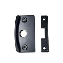 Kit fechadura porta de vidro de correr V/A preto