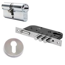 Kit Fechadura Rolete Fortezza 3 Itens