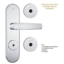 Kit fechadura Stam+kit de segurança INOX R 1600/09