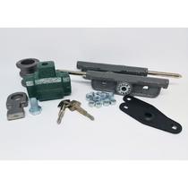 Kit Fechadura Trava Lateral + Cadeado Solo P/ Porta de Aço Segredos Iguais Dovale