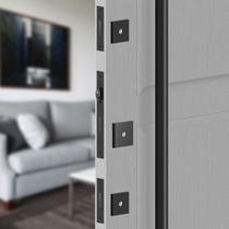 Kit Fechaduras Rolete Tetra Chave 841R06KIT3PF 55mm Roseta Quadrada Preto Fosco Zamac 3F Kit Fechaduras Rolete Tetra Chave 841R06KIT3PF 55mm Roseta Quadrada Preto Fosco Zamac 3F