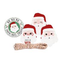 Kit Fechamento Para Presente - Noelito - 12 Peças - Cromus Natal - Rizzo Kit Fechamento Para Presente - Noelito - 12 Peças - Cromus Natal - Rizzo