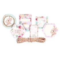 Kit Fechamento para Presentes - Coelha Serena - 13 unidades - Cromus - Rizzo