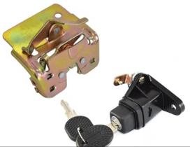 Kit Fecho Botão Com Chaves Fechadura Porta Mala Compatível com Fiat Prêmio