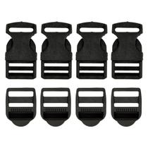 Kit Fecho de Engate E Passador de Alça 25mm Mochila 60 Peças