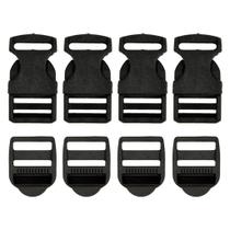 Kit Fecho de Engate E Passador de Alça 25mm Mochila 60 Peças