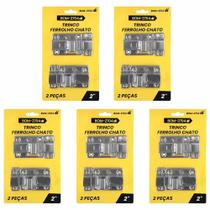 Kit Fecho Trinco Chato 2" Inox 02 Pc Bom-2704 5 Un - BOMVINK Kit Fecho Trinco Chato 2" Inox 02 Pc Bom-2704 5 Un - BOMVINK