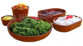 Kit Feijoada 5 Peças Em Plástico Premium Boteco Porções Refeição
