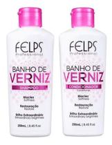 Kit Felps Banho De Verniz Shampoo + Condicionador 2x250ml