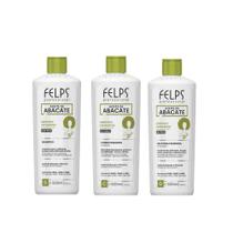 Kit Felps Cachos Shamp e Cond.500ml+Gelatina Fixadora 500ml