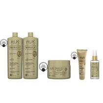 Kit Felps Marula Shamp e Cond.L+Masc.300g+Leave-in+Óleo 50ml Kit Felps Marula Shamp e Cond.L+Masc.300g+Leave-in+Óleo 50ml