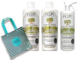 Kit Felps Shampoo, Condicionador , Umidificador e Bolsa