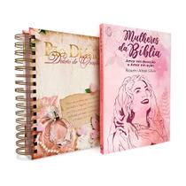 Kit Feminino Diário de Oração Pão Diário - Perfume + Mulheres da Bíblia