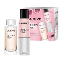 Kit Feminino Queen Of Life de La Rive EDP 75ml + Desodorante 150ml Kit Feminino Queen Of Life de La Rive EDP 75ml + Desodorante 150ml