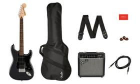 Kit Fender Squier Affinity Strat Hss Charcoal/Met+Bag+Fm15G Kit Fender Squier Affinity Strat Hss Charcoal/Met+Bag+Fm15G