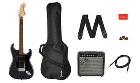 Kit Fender Squier Affinity Stratocaster HSS Charcoal Frost Gig Bag Frantman 15G AMP 0372821069 Kit Fender Squier Affinity Stratocaster HSS Charcoal Frost Gig Bag Frantman 15G AMP 0372821069