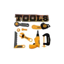 Kit Feramentas infantil oficina tools amarelo - Dute Toys