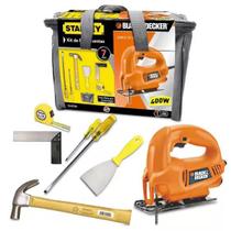 Kit Ferr Manuais 7pçs Stanley + Serra Tico Tico Black Decker
