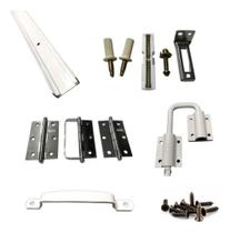 Kit Ferragem Completo Para Porta Camarão Branco Kit Ferragem Completo Para Porta Camarão Branco