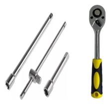 Kit Ferramenta Cabo Força T1/2alongadores+catraca Reversível Kit Ferramenta Cabo Força T1/2alongadores+catraca Reversível