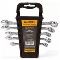 Kit Ferramenta Chave Combinada Estrela e Boca 8 a 13mm